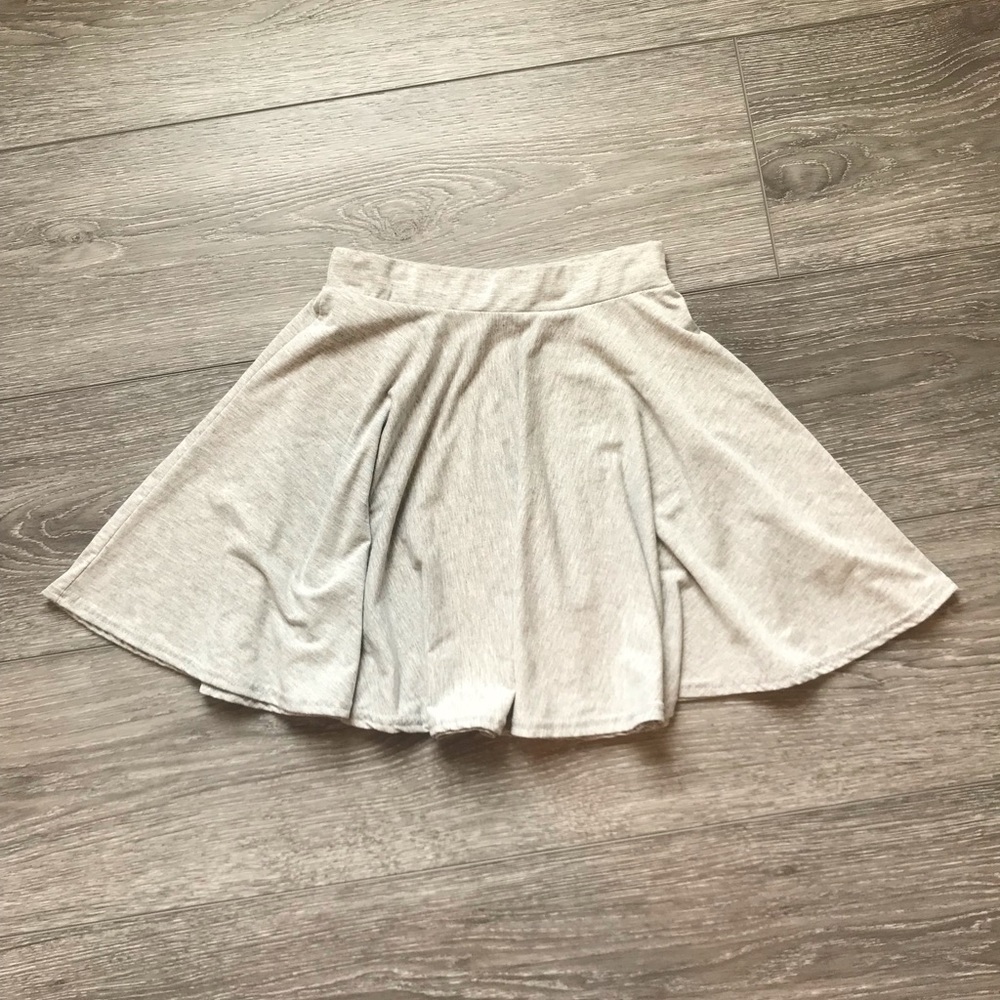 Boohoo Grey Skater Skirt - Picture 1 of 6